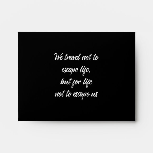 Enveloppe nous ne fuyons pas la vie, mais la vie ne nous éch (Devant)