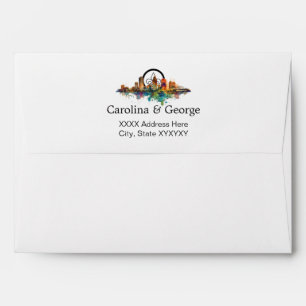 Enveloppe Nouvelle-Orléans Nola Louisiana - Mariage d'aquare