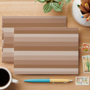 Enveloppe Nuances de rayures Brown