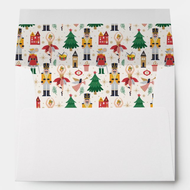 Enveloppe Nutcracker Ballet Motif de vacances (Dos (Bas))