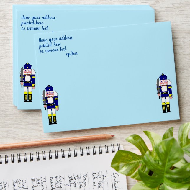 Enveloppe Nutcracker Joyeux Noël (Stacked)