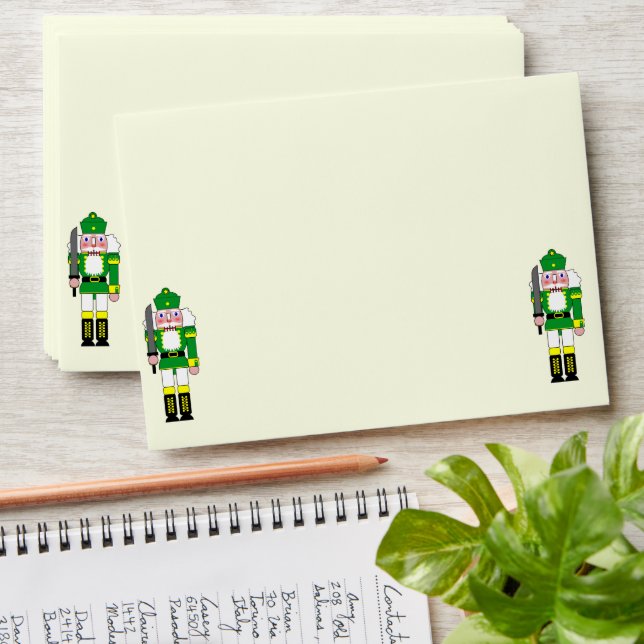 Enveloppe Nutcracker Merry Christmas (Stacked)