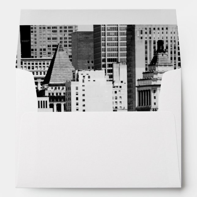 Enveloppe NYC Skyline IX (Dos (Bas))