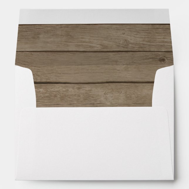 Enveloppe occidentale de pays en bois rustique (Dos (Bas))
