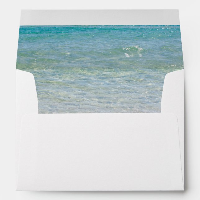 Enveloppe Océan clair (Dos (Bas))
