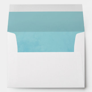 Enveloppe Ocean Watercolor Lined Envelope