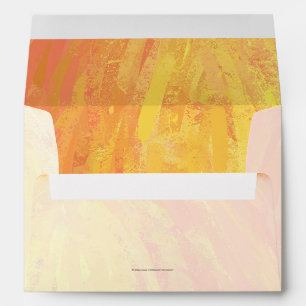 Enveloppe Œil de Dragon Orange et Noir Monogramme