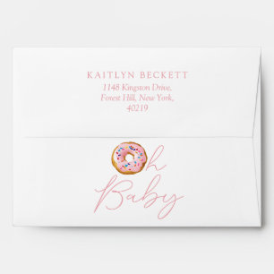 Enveloppe Oh Baby Donut Sprinkle Girls Baby shower