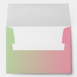 Enveloppe Ombre rose et vert A7