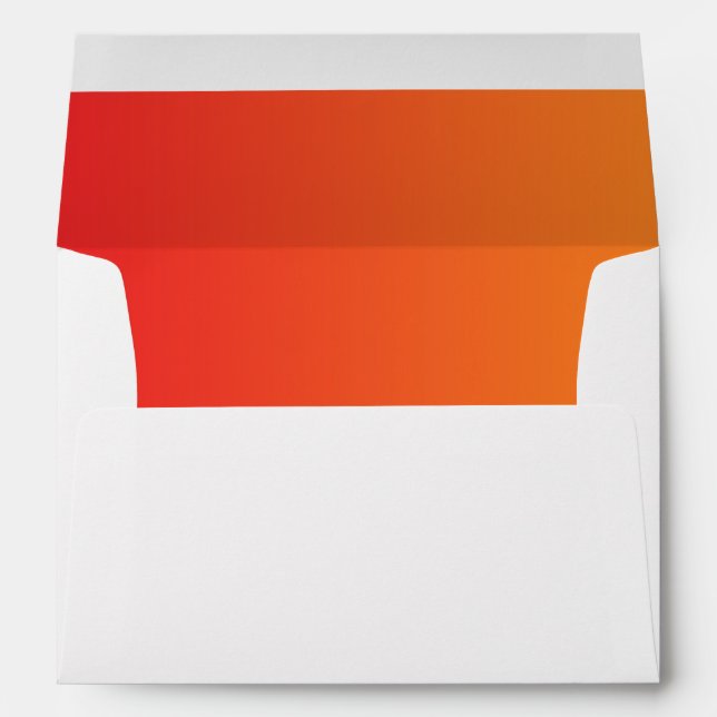 Enveloppe Ombre rouge et orange (Dos (Bas))