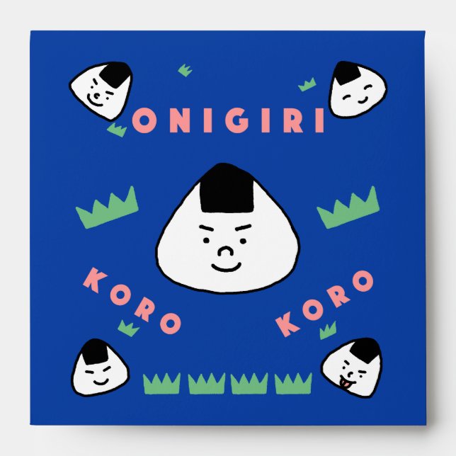 Enveloppe Onigiri Koro Koro (les boules de riz roulantes) (Devant)