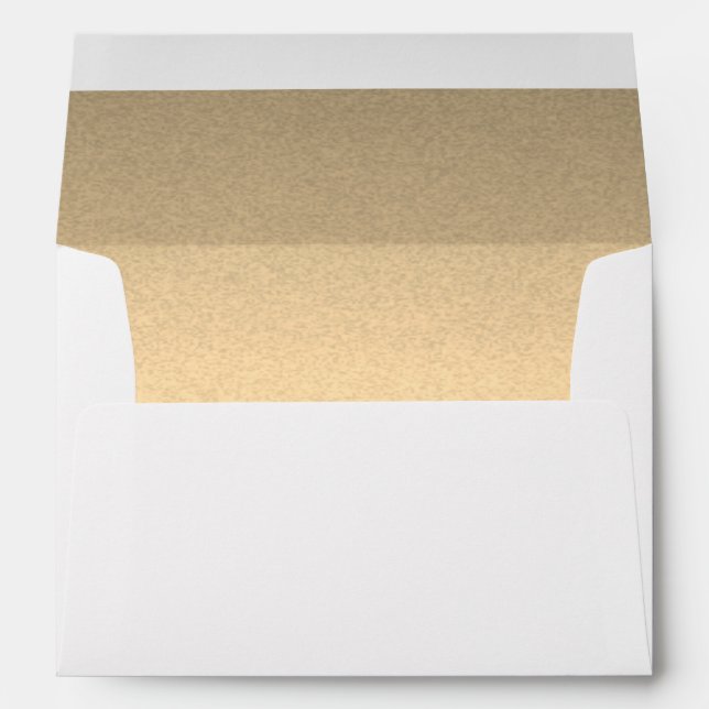 Enveloppe Or Faux (Dos (Bas))