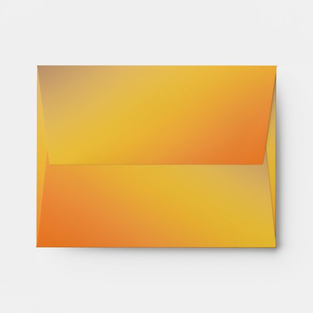 Enveloppe Orange Brown Ombre Gradient Blur Abstract Design (Dos (Haut rabat))