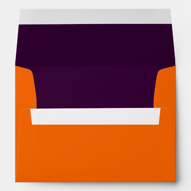 Enveloppe orange brûlée et violette (Dos (Bas))