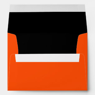 Enveloppe orange et noire