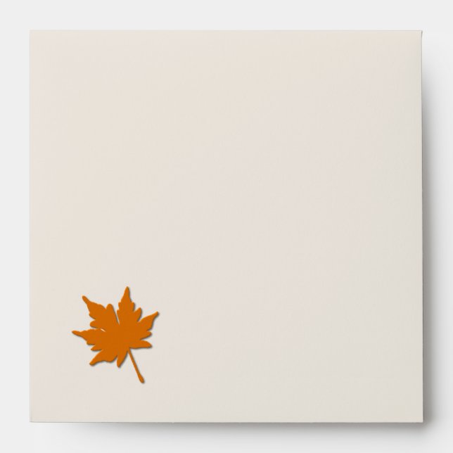 Enveloppe Orange Fall Colours Invitation (Devant)