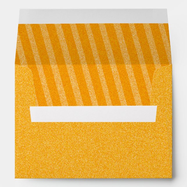 Enveloppe Orange Sparkly Stripes Halloween (Dos (Bas))