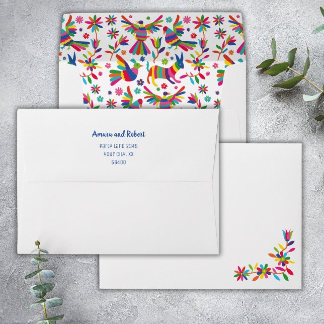 ENVELOPPE OTOMI COLORÉ  (Créateur téléchargé)