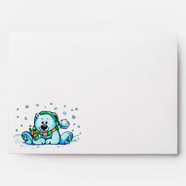 Enveloppe Ours de vacances (Devant)