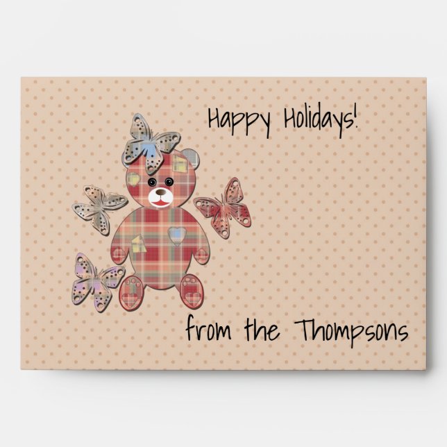 Enveloppe Ours en peluche (Devant)