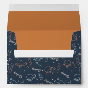 Enveloppe outils de cuisine de cuisine mignonne motif