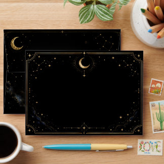 Enveloppe Pack d'ornements de mariage céleste de minuit