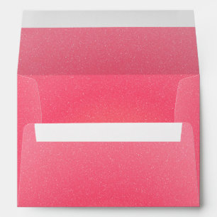 Enveloppe Pailletée Rose Clair avec Fenêtre pour l