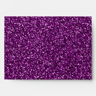 Enveloppe Paillette Violet de Minuit