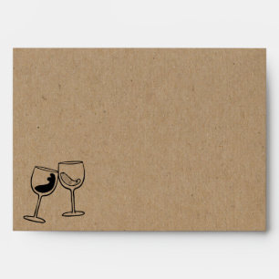 Enveloppe Pain grillé personnalisé de vin d'échantillon d