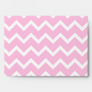 Enveloppe Pâlissez - le modèle de zigzag rose et blanc