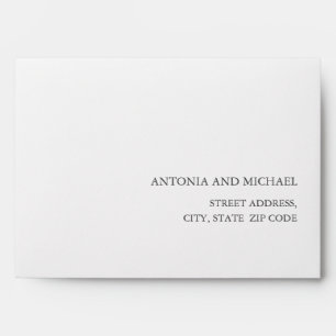 Enveloppe Palmier tropical exotique Autogéré RSVP