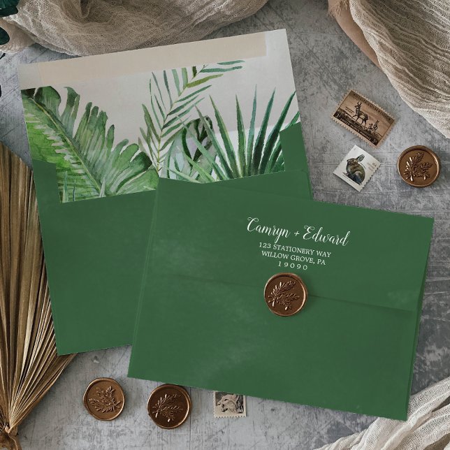 Enveloppe Palmier tropical sauvage (Créateur téléchargé)