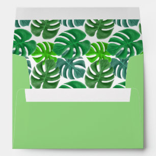 Enveloppe Palmiers verts nature