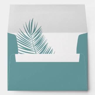 Enveloppe Palms Aqua ・ Plutôt Côtier Mariage moderne