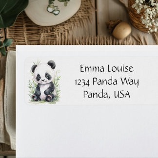 Enveloppe Panda et Bambou
