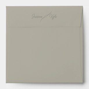 Enveloppe Papeterie couleur marron uni