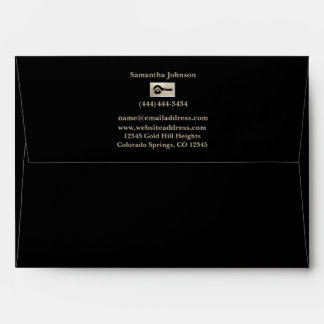 Enveloppe Papier à lettre de luxe pour agent immobilier avec