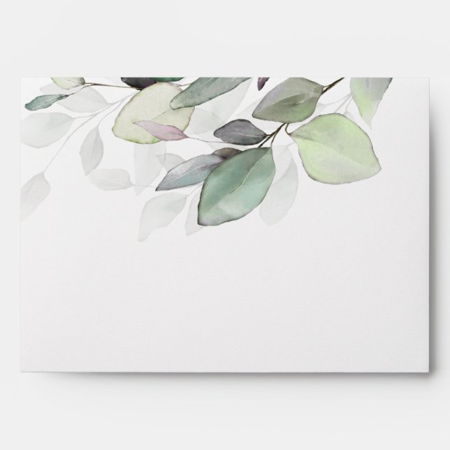 Enveloppe Papier à lettre éthéré inspiré de la nature (Devant)