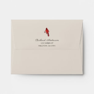 Enveloppe Papier à lettres cardinal personnalisé