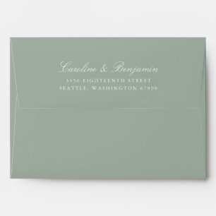 Enveloppe Papier à lettres élégant écriture formelle Adresse