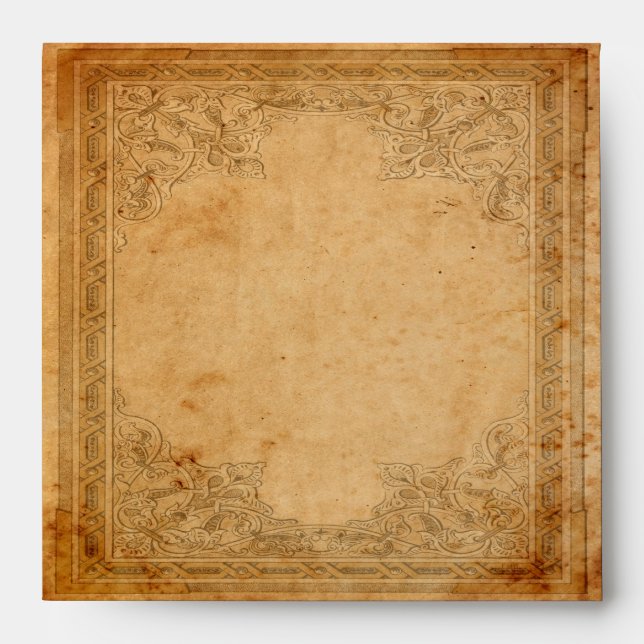 Enveloppe Papier encadré vieilli (Devant)