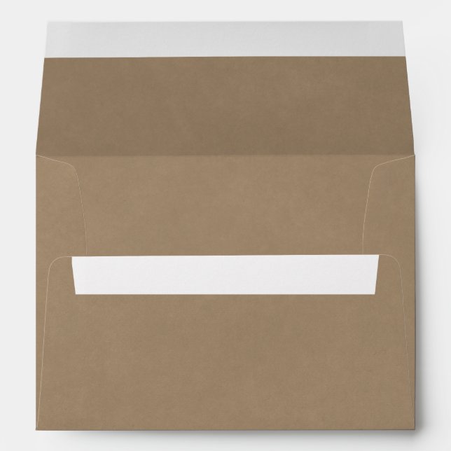 Enveloppe Papier Kraft A7 de base (Dos (Bas))