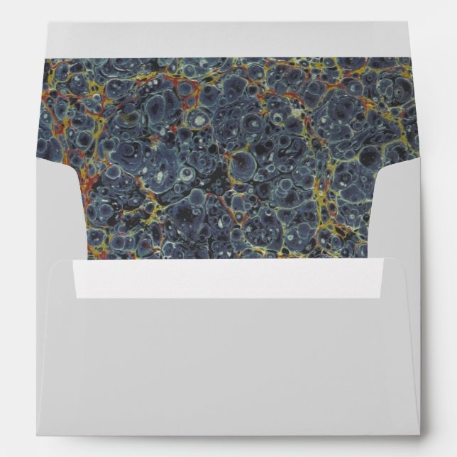 Enveloppe Papier marbré (Dos (Bas))