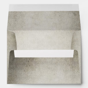 Enveloppe Papier rustique gris vintage mariage