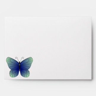 Enveloppe Papillon bleu