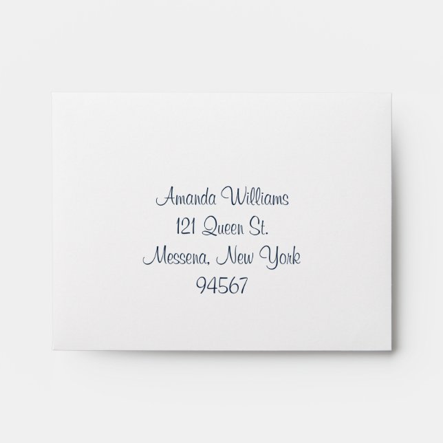 Enveloppe papillon Filigree en Turquoise (RSVP) (Devant)