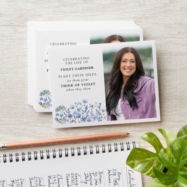 Enveloppe Paquet de graines commémoratives de Fleur Sauvage  (Stacked)