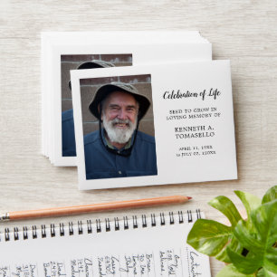 Enveloppe Paquet de semences Memorial   Favoris funéraire cl