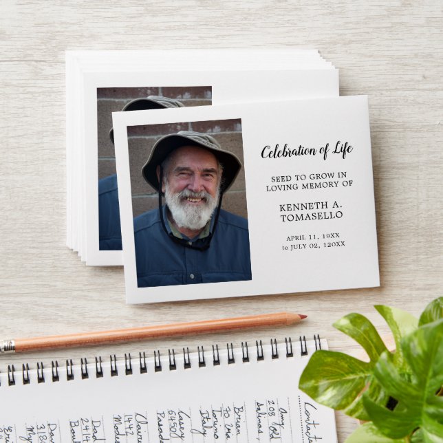 Enveloppe Paquet de semences Memorial | Favoris funéraire cl (Stacked)