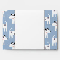 Parson Jack Russell Terrier Chien Motif bleu